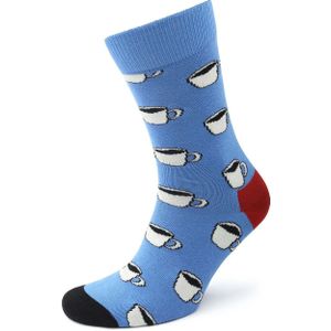 Happy Socks Sokken My Cup of Tea - Maat 41-46 - Heren - Grappige sokken - Halfhoge sokken