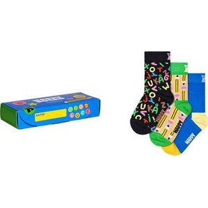 Happy Socks kids giftbox 3P sokken back to school multi