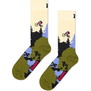 Happy Socks - Mountain Bike Sock - Wit - Sokken