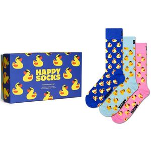 Happy Socks - 3-Pack Eendsokken - Multicolor - Katoenmix