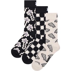 Happy Socks - Giftbox 3-pack - Sokken - Zwart/Wit - Uniseks
