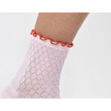 Happy Socks - Structure Slinky 1/4 Crew - Huissokken - Roze