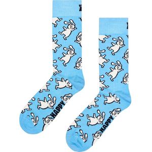 Happy Socks unisex sokken bunny blauw