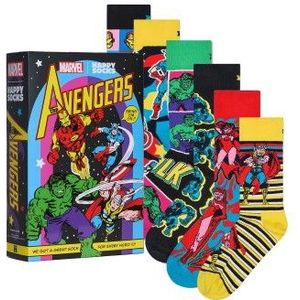 Happy Socks - MARVEL™ Avengers Kousen - 6-Pack - Zacht Materiaal