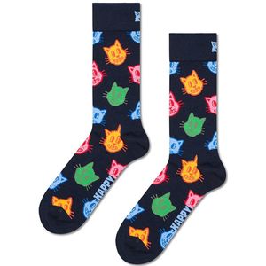 Happy Socks - Cat - Huissokken - Navy