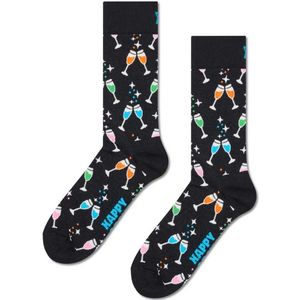Happy Socks - Cheers Black - Huissokken - Zwart