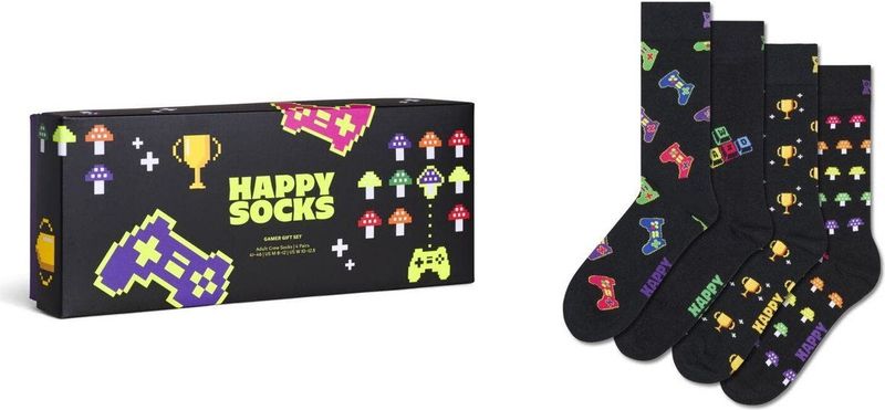 Happy Socks - 4-Pack Gamer Socks Gift Set - Huissokken