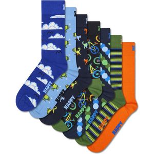 Happy Socks - Seven Days Gift Set - Crewsokken - 7 Paren
