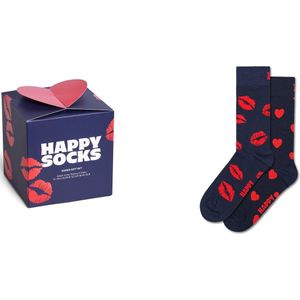 Happy Socks - 2-Pack Valentine's Gift Set - Blauw - Huissokken