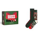 Happy Socks - 2-Pack Knit And Bow Socks Gift Set - Groen - Sokken