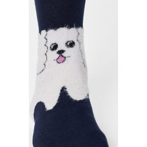 Happy Socks - Fluffy Dog - Sokken - Motiefstitching