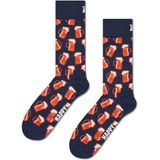 Happy Socks - Beer Navy - Huissokken - Hoog Model - Unisex - Versterkte Hiel en Teen