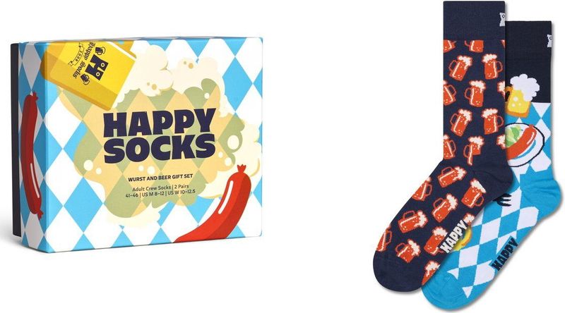 Happy Socks - 2-Pack Wurst And Beer - Sokken