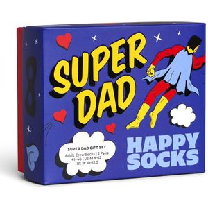 Happy Socks - 2-Pack Father's Days Gift Set - Blauw - Huissokken