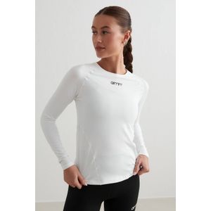 Aim'n - Soft Basic - Sportshirt - Wit - Dames