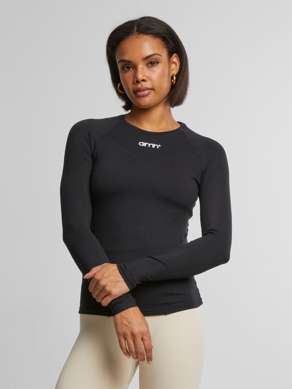Aim'n - Soft Basic - Sportshirt - Zwart