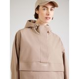 Aim'n - Anorak - Beige - Damesjas - Waterdicht - Nylon - Capuchon