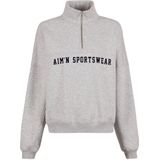 Aim'n - Varsity - Sweater - Grijs Melange