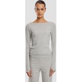 Aim'n - Ease - Sport T-shirt - Lichtgrijs Melange - Lange Mouwen