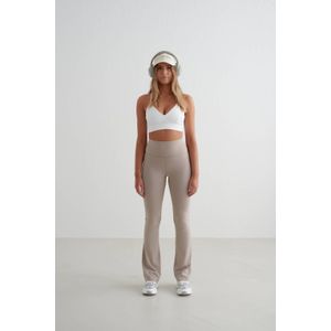 Aim'n - Flared Sportlegging - Beige - Dames