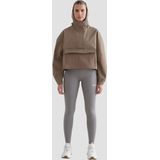 Aim'n - Sportjas - Crème - Met Capuchon - Rechte Zoom