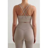 Aim'n - Sense - Sportbh - Beige - Geschikt voor Fitness en Training
