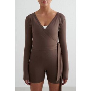 Aim'n - Seamless - Sportshirt - Bruin - Lange Mouwen