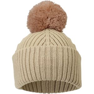 Elodie Wollen Beanie -Beanie - Muts Baby - Muts kind- Pure Khaki - 6-12m