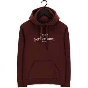Peak Performance W Original Hood Truien & vesten Dames - Sweater - Hoodie - Vest- Bordeaux - Maat XS