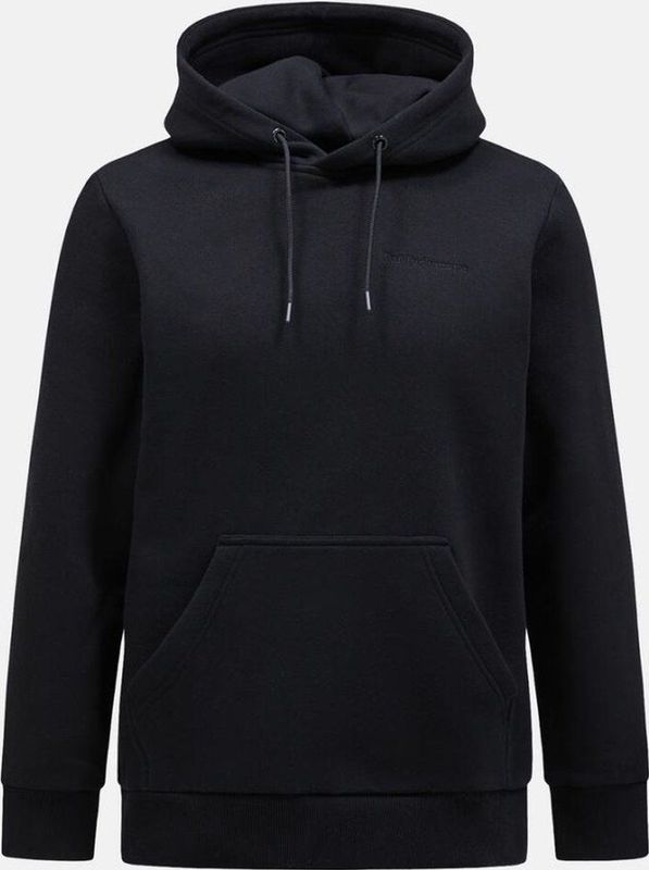 Peak Performance - Original Small Logo Hoodie - Hoodie - Zwart - Katoen/Gerecycled Polyester