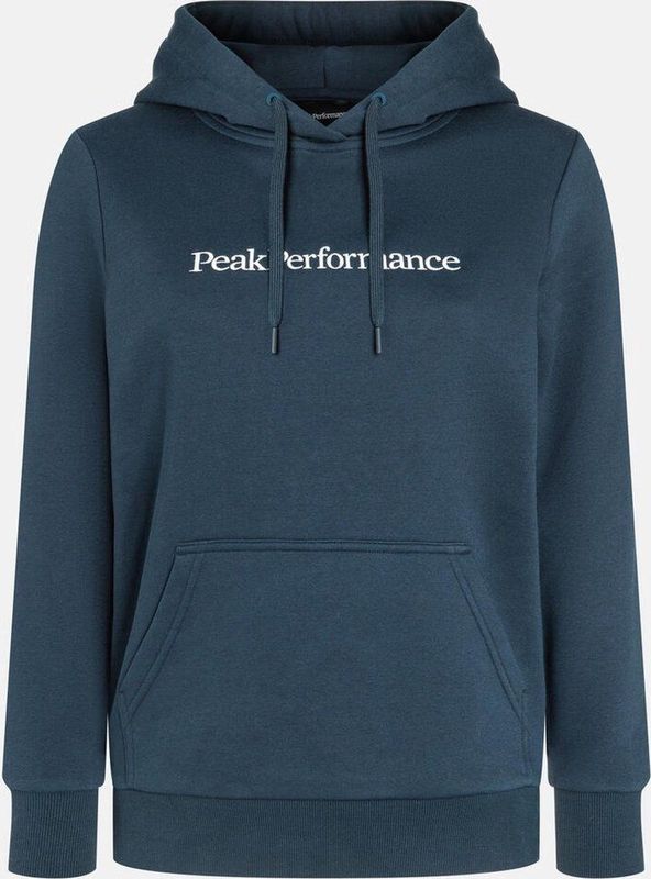 Peak Performance - Big Logo Hood - Hoodie - Blue Shadow