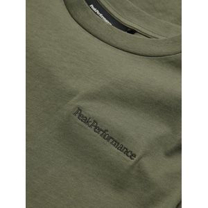 Peak Performance - Original Small Logo Tee - T-Shirt - Pine Needle - Katoen