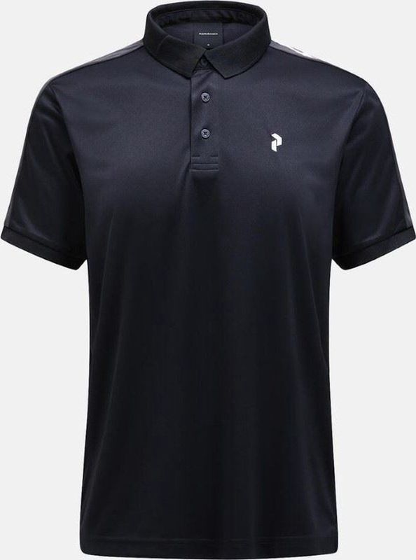 Polo Peak Performance Men Player Polo Black Motion Grey-M