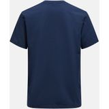 Peak Performance - Explore Logo Tee - T-Shirt - Blue Shadow - 65% Polyester 35% Katoen