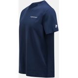 Peak Performance - Explore Logo Tee - T-Shirt - Blue Shadow - 65% Polyester 35% Katoen