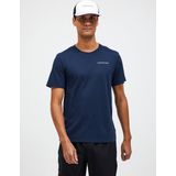 Peak Performance - Explore Logo Tee - T-Shirt - Blue Shadow - 65% Polyester 35% Katoen