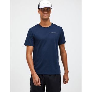 Peak Performance - Explore Logo Tee - T-Shirt - Blue Shadow - 65% Polyester 35% Katoen