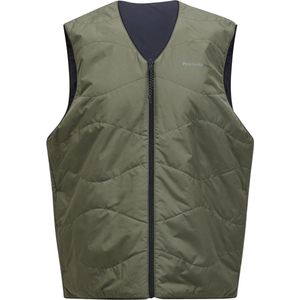 Peak Performance - Insulated Reversable Vest - Bodywarmer - Pine Needle Black - 100% Gerecycled Polyester