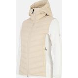 Peak Performance Frost Down Hybrid Hood Isolatiejas Dames Sand Fog-Offwhite