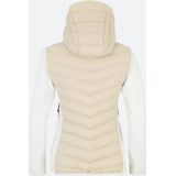 Peak Performance Frost Down Hybrid Hood Isolatiejas Dames Sand Fog-Offwhite