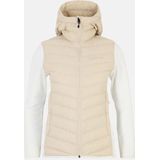 Peak Performance Frost Down Hybrid Hood Isolatiejas Dames Sand Fog-Offwhite