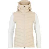 Peak Performance Frost Down Hybrid Hood Isolatiejas Dames Sand Fog-Offwhite