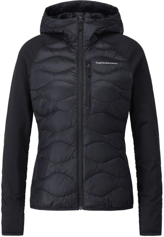 Peak Performance - Helium Down Hybrid Hood - Donsjack - Blauw/Zwart - Capuchon, Isolerend, Stretch