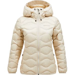 Peak Performance - Helium Down Hood Jacket - Jas - Sand Fog - 100% Gerecycled Polyamide
