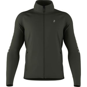 Brand Fleece Jas - Effen Motief - Slanke Pasvorm - Lange Mouwen