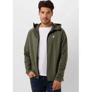 Peak Performance - M Ride Zip Hoodie - Groen - Katoen