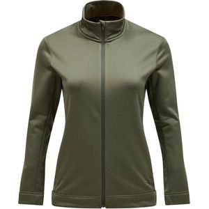 Peak Performance Rider Tech Zip Fleece Vest Dames Donkergroen