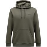 Peak Performance - Original Small Logo Hoodie - Pine Needle - Katoen/Gerecycled Polyester