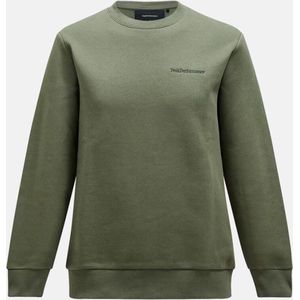 Peak Performance - Original Small Logo Crew - Trui - Pine Needle - Regular Fit