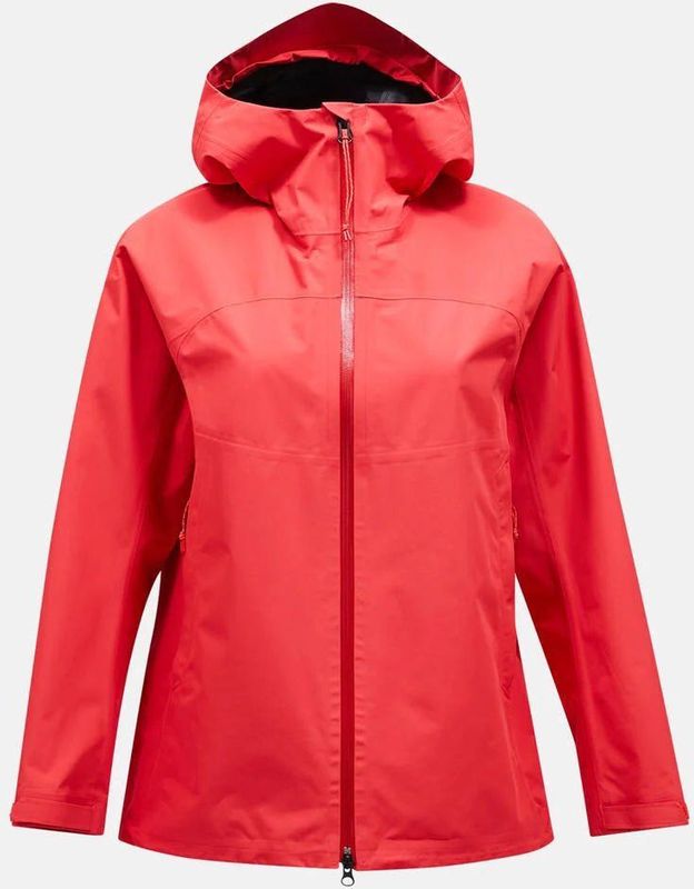 Peak Performance - Treeline Shell Jacket - Damesjas - Brilliant Red - Lichtgewicht - Wind- en Waterbestendig